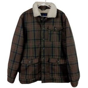 Old Navy Plaid Wool Blend Sherpa
Teddy Lined Jacket Size S Cabincore
Lumberjack